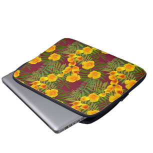 Housse Pour Ordinateur Portable Sunshine du coquelicot de Californie