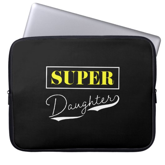 Housse Pour Ordinateur Portable Super Daughter (Devant)