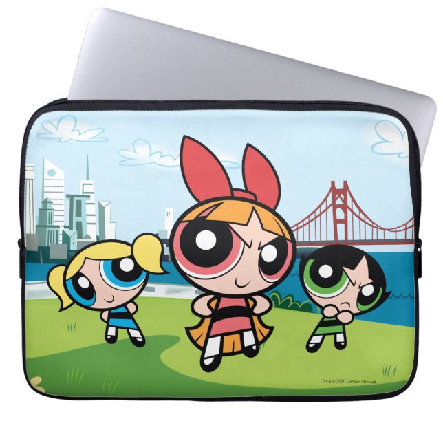Housse Pour Ordinateur Portable Super Fierce Powerpuff Girls (Devant)
