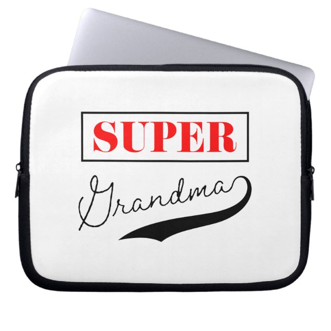 Housse Pour Ordinateur Portable Super grand-mère (Devant)