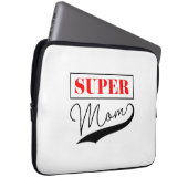 Housse Pour Ordinateur Portable Super Maman (Devant droit)