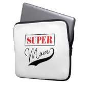Housse Pour Ordinateur Portable Super Maman (devant gauche)