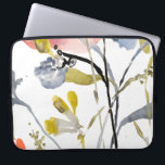 Housse Pour Ordinateur Portable Superposition de fleurs - Aquarelle Fleurs pastel<br><div class="desc">Superposition de fleurs I par Jennifer Goldberger. Fleurs et tiges dans un style aquarelle,  principalement avec des couleurs claires.</div>