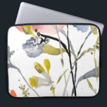 Housse Pour Ordinateur Portable Superposition de fleurs - Aquarelle Fleurs pastel<br><div class="desc">Superposition de fleurs I par Jennifer Goldberger. Fleurs et tiges dans un style aquarelle,  principalement avec des couleurs claires.</div>