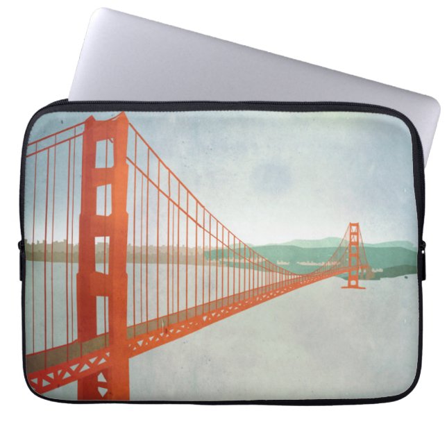 Housse Pour Ordinateur Portable Sur golden gate bridge (Devant)