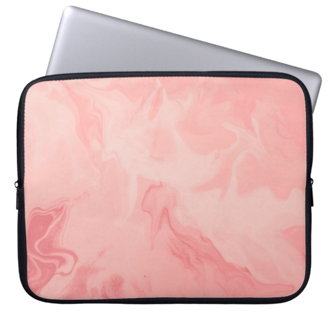 HOUSSE POUR ORDINATEUR PORTABLE SURFACE D'EAU BLEUE ET BLANCHE (Devant)