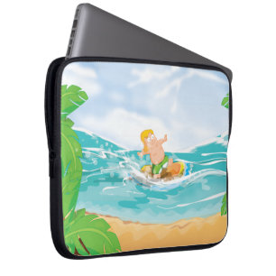 Housse Pour Ordinateur Portable Surfeur