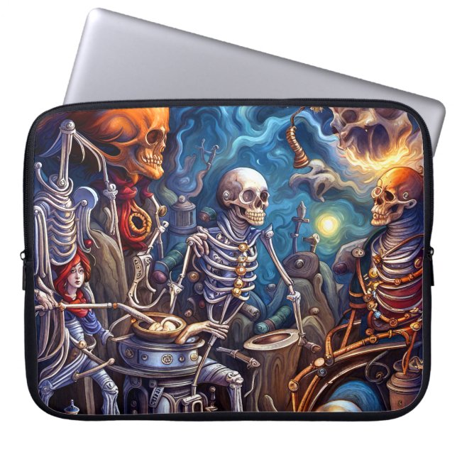 Housse Pour Ordinateur Portable Surreal Skeletons II (Devant)