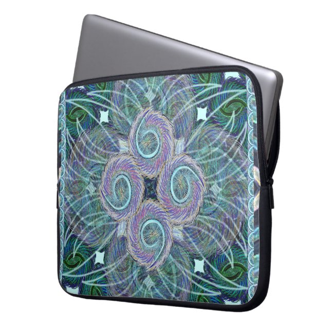 Housse Pour Ordinateur Portable Susea Blu Studios Feather Portable Sleeve (devant gauche)