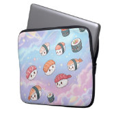 Housse Pour Ordinateur Portable Sushi Flying in Pastel Galaxy Sky (devant gauche)