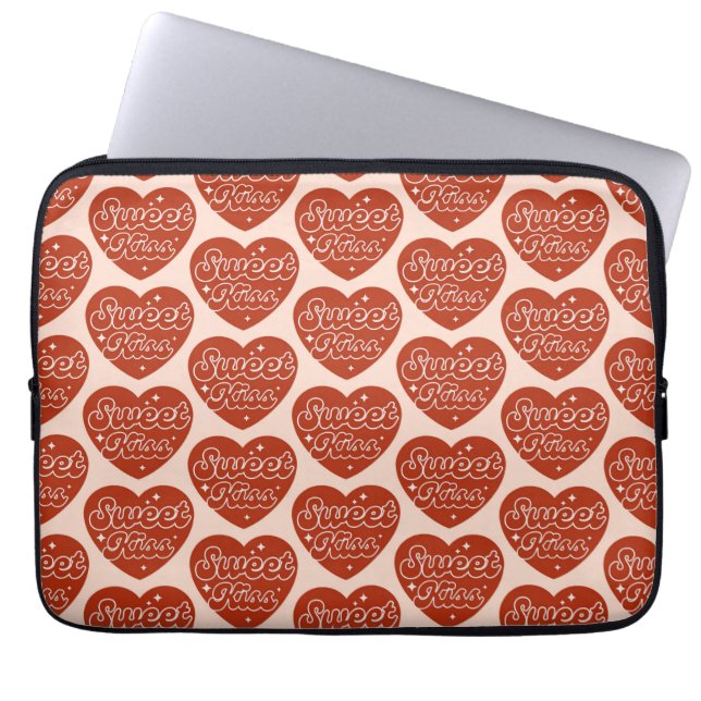 Housse Pour Ordinateur Portable Sweet Kiss Laptop Sleeve (Devant)