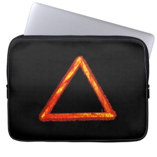 Housse Pour Ordinateur Portable Symbole d'alchimie d'élément de feu lame