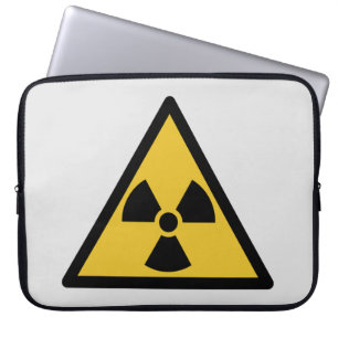 Housse Pour Ordinateur Portable Symbole d'avertissement de rayonnement (danger rad