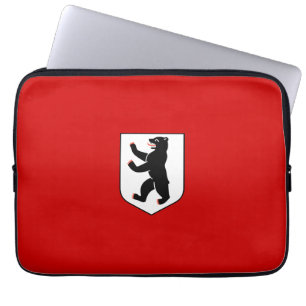 Housse Pour Ordinateur Portable Symbole de la ville de Berlin emblème d'ours drape