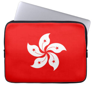 Housse Pour Ordinateur Portable Symbole de l'orchidée blanche du drapeau de Hong K