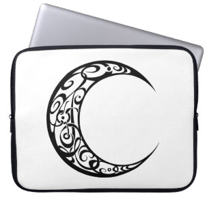 Housse Pour Ordinateur Portable Symbole de lune tribale personnalisée