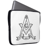 Housse Pour Ordinateur Portable Symbole franc-maçonnerie (Devant droit)