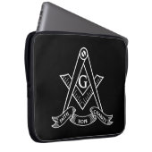 Housse Pour Ordinateur Portable Symbole franc-maçonnerie (Devant droit)