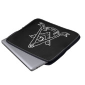 Housse Pour Ordinateur Portable Symbole franc-maçonnerie (Devant bas)