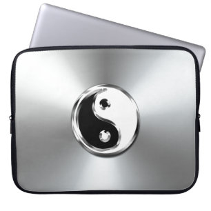 Housse Pour Ordinateur Portable Symbole Yin-Yang en acier