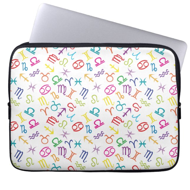 Housse Pour Ordinateur Portable Symboles du zodiaque  (Devant)