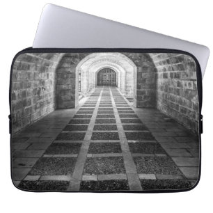Housse Pour Ordinateur Portable Symétrie en noir et blanc