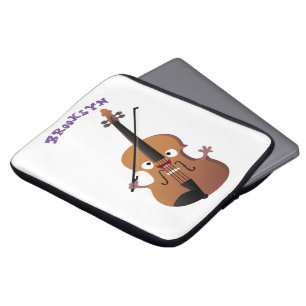 Housse Pour Ordinateur Portable Sympa drôle violon personnage de dessin animé