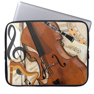 Housse Pour Ordinateur Portable Symphonie d'instruments