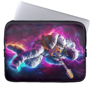 Housse Pour Ordinateur Portable Symphonie du vide Astronaute de Neon Cyberpunk