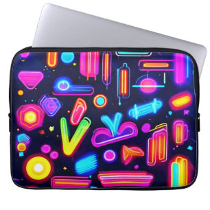 Housse Pour Ordinateur Portable Symphonie Neon Dreamscape