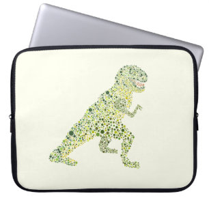 Housse Pour Ordinateur Portable T-REX Dinosaure En Points