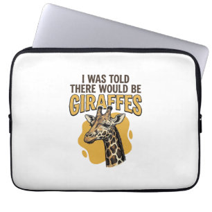 Housse Pour Ordinateur Portable T-shirt à motif de girafe amusant avec gravure vin