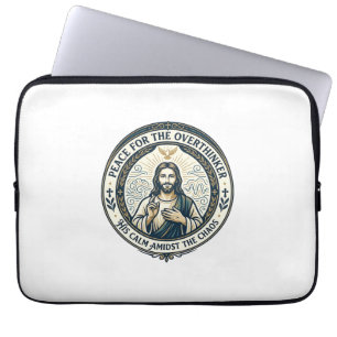 Housse Pour Ordinateur Portable T-Shirt Affirmations de santé mentale de Jésus Ins