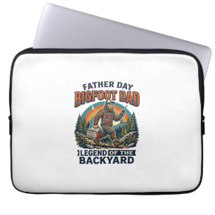 Housse Pour Ordinateur Portable T-shirt Collations de Papa Bigfoot de la Fête des