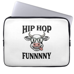 Housse Pour Ordinateur Portable T-shirt design de gravure vintage de hip hop drôle