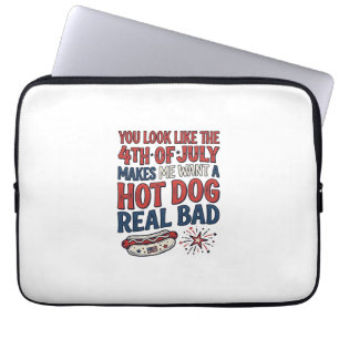 Housse Pour Ordinateur Portable T-shirt drôle patriotique de la fête du 4 juillet
