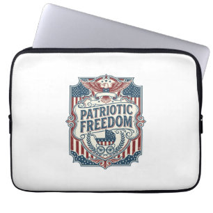 Housse Pour Ordinateur Portable T-shirt graphique vectoriel Baby Shower patriotiqu
