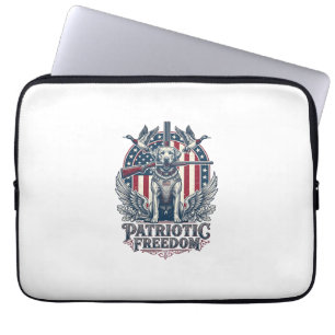 Housse Pour Ordinateur Portable T-Shirt Graphique Vectoriel Chien Chasseur de Cana