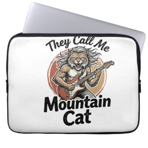 Housse Pour Ordinateur Portable T-shirt graphique vintage de chat de montagne grav