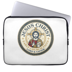 Housse Pour Ordinateur Portable T-Shirt Jésus Pères du Désert Ancien Chrétien Ins