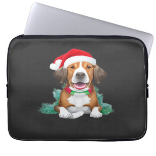 Housse Pour Ordinateur Portable T-Shirt oversize chien de Noël drôle