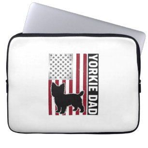 Housse Pour Ordinateur Portable T-shirt pour chien avec gravure vintage patriotiqu