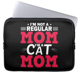 Housse Pour Ordinateur Portable T-shirts de maman drôle, T-shirt maman chat, Mater
