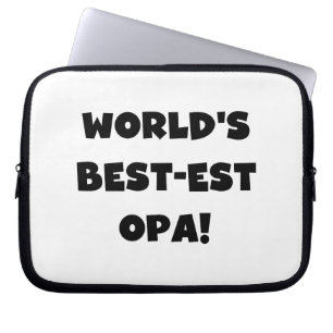 Housse Pour Ordinateur Portable T-shirts et cadeaux du meilleur opa Black Text au