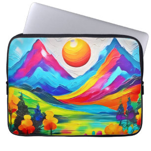 Housse Pour Ordinateur Portable Tableau Dreamy Mountain Majesty