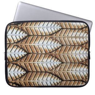 Housse Pour Ordinateur Portable Tapis de la zone d'accent feuille Brown