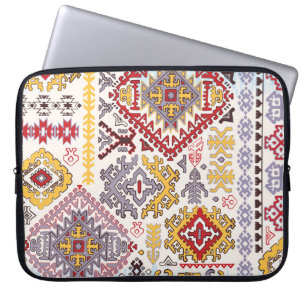 Housse Pour Ordinateur Portable Tapis indien, paisley mandala, yoga