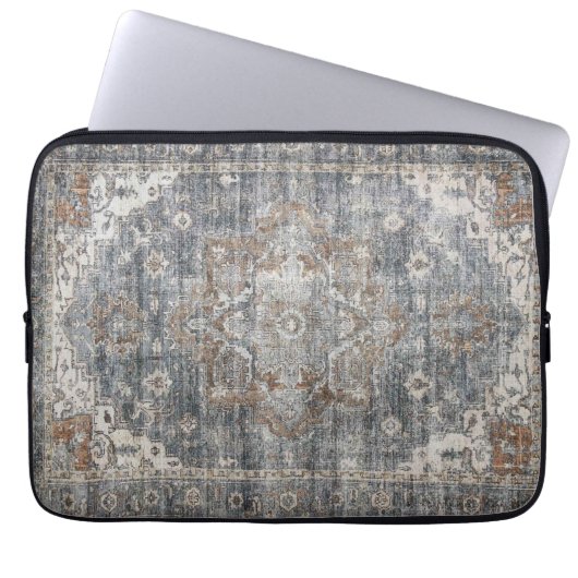 Housse Pour Ordinateur Portable Tapis persan turc oriental (Devant)