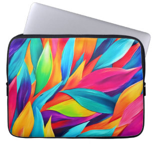 Housse Pour Ordinateur Portable Tapisserie à feuilles tropicales