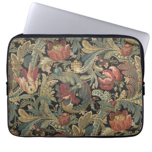Housse Pour Ordinateur Portable Tapisserie florale riche Brocade Damask